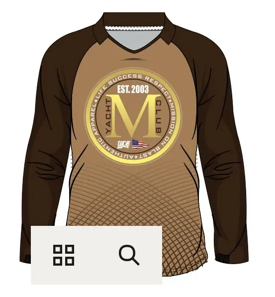 Brown colored t-shirt with collar and logo