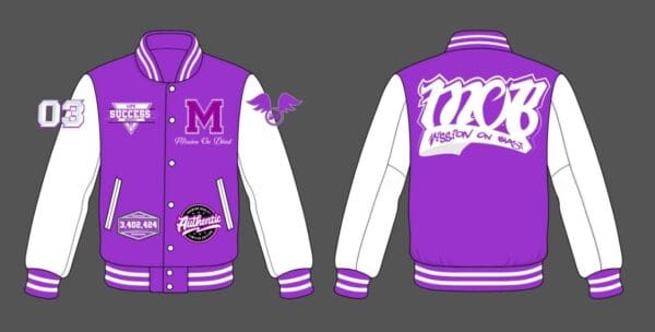 Mission on Blast Ladies Limited Edition Varsity Jacket with Leather Sleeve