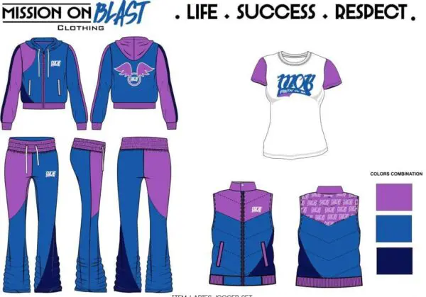 Mission on Blast Ladies Winter Combination Jogger Set - Image 2